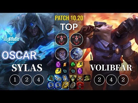 hyF Oscar Sylas vs Volibear Top - KR Patch 10.20