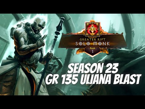 DIABLO 3 SEASON 23 RANK 1 SOLO MONK ULIANA BLAST