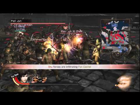 Wu Story Mode Stage 3-4 Battle of Fan Castle - Part 1 Dynasty Warriors 7 HD