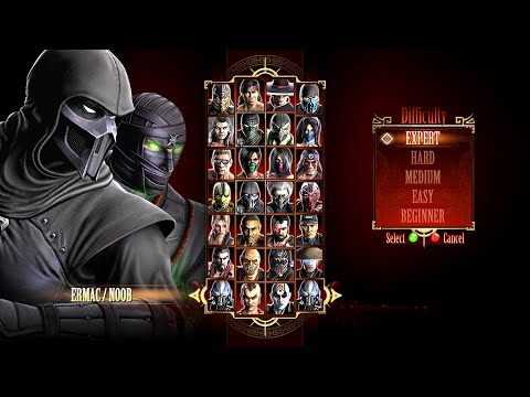 Mortal Kombat 9 - Expert Tag Ladder (Ermac & Noob Saibot) - Gameplay @(1080p)60ᶠᵖˢ ✔