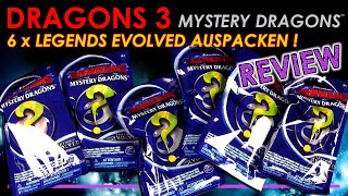 Dragons 3 - 6 x Legends Evolved ™ Mystery Dragons ™ Tüten auspacken - Unpacking & Review