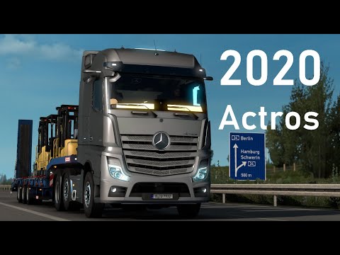 ETS2 - 2020 Mercedes-Benz Actros on German Motorways - Promods 2.50 Timelapase
