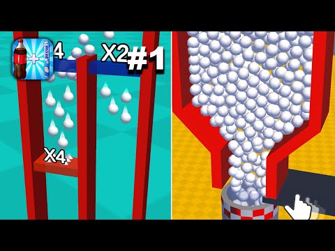 Drop and Explode: Soda Geyser - Hyper Hybrid Casual - Gameplay Walkthrough (iOS & Android)