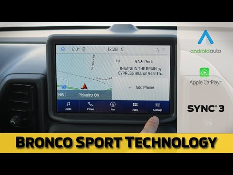 Ford Bronco Sport Sync3 (2021-2024 models) | Apple CarPlay, Android Auto, Navigation and more!