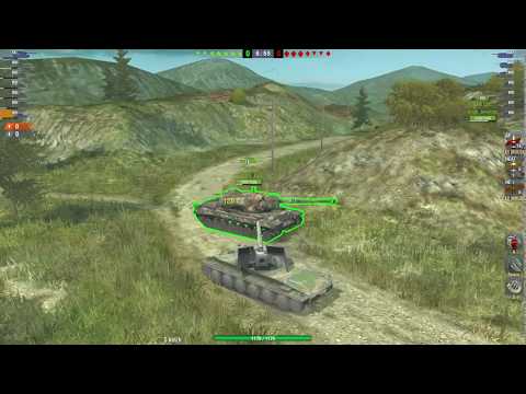 WORLD OF TANKS blitz Rhm.-Borsig Waffenträger:5500 damage 4 kill's