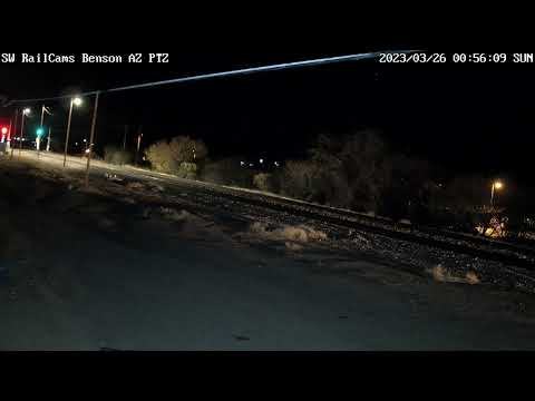 MoW Equipment Train on the Move, Heading West out of Benson