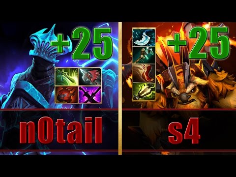 N0tail plays Razor Mid with s4 as Earthshaker Support - Dota 2