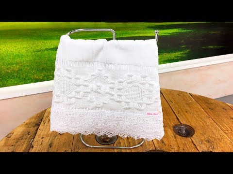 BORDADO CRIVO SEM CORTE EM TOALHA com Leila Jacob - Programa Arte Brasil - 04/06/2018