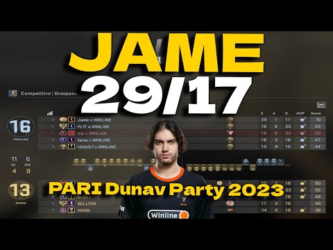 CSGO POV Virtus.pro Jame (29/17) vs Aurora (OVERPASS) @ PARI Dunav Party 2023