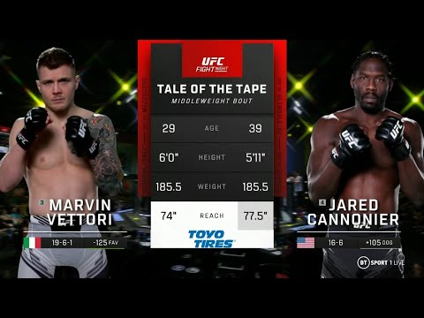 Marvin Vettori vs Jared Cannonier full fight