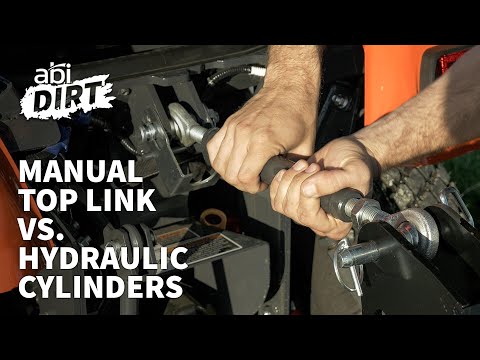 Adjusting Your Attachment: Manual Top Link Vs. Hydraulic Cylinders – ABI Dirt