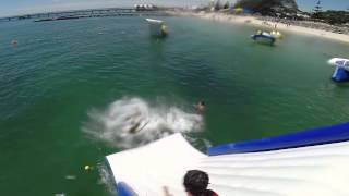 preview picture of video 'Aquatastic Busselton Jetty Aqua Park 2'