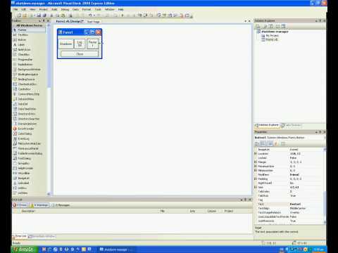 Shutdown Manager Visual Basic 2008 Tutorial