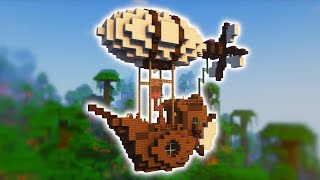 Minecraft: STEAMPUNK Airship Starter BASE Tutorial