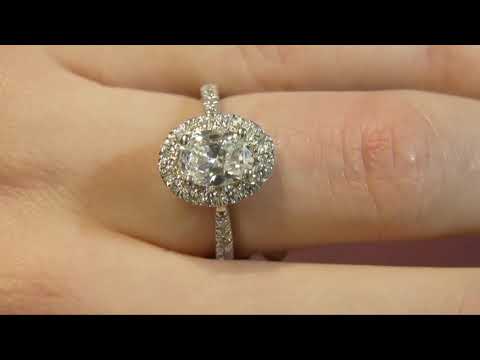 Halo Diamond Engagement Ring VR1032
