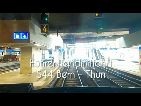 BLS RABe 525 Führerstandsmitfahrt in der S44 von Bern nach Thun.
