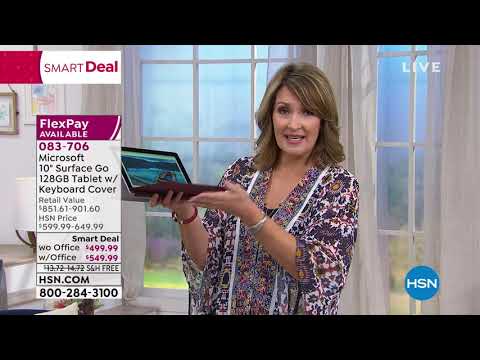 Microsoft Surface Go 10" 128GB Tablet with Keyboard Cover