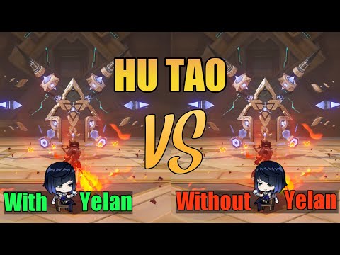 Hu Tao & Yelan Team Comparison || Genshin Impact