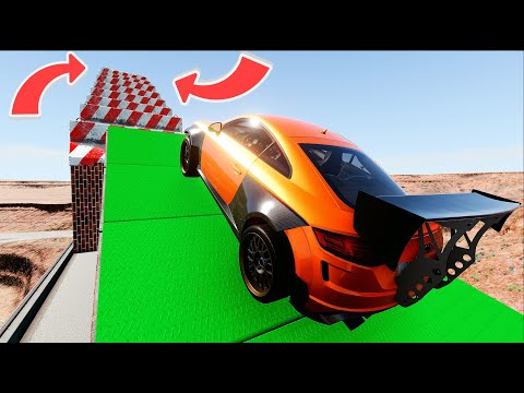 Big High Ramp Jumps - Sports Lux Car Crashes Challenge #5 BeamNG Drive