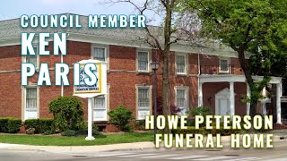 Councilman Ken Paris at Howe Peterson Funeral Home