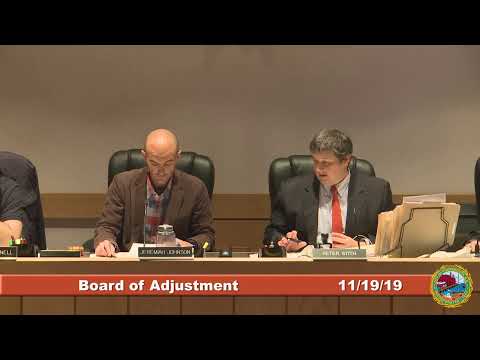Board of Adjustment 11.19.19