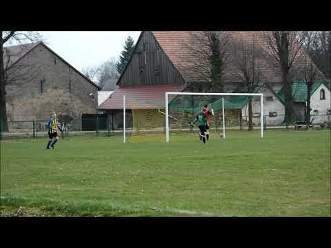 (31.03.2019) B klasa: Płomień NWG - Kuźnia II Jawor 1:5 - 3 z 5 goli dla Kuźni