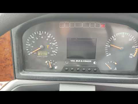 VDL Bova Futura Euro 5 engine started dashboard