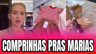 VIRGÍNIA MOSTRA COMPRINHAS PRAS MARIAS EM MADRID 