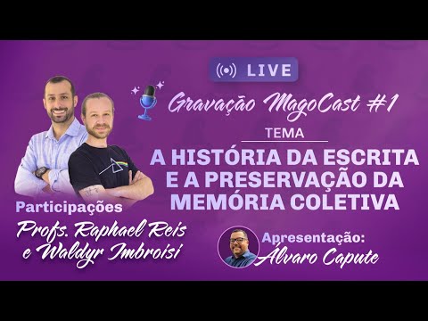 MAGOCAST #1: crise da leitura e da escrita | Com Prof. Waldyr Imbroisi