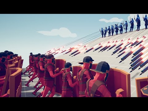 SHIELD WALL vs FIREWORK ARCHER | Totally Accurate Battle Simulator TABS