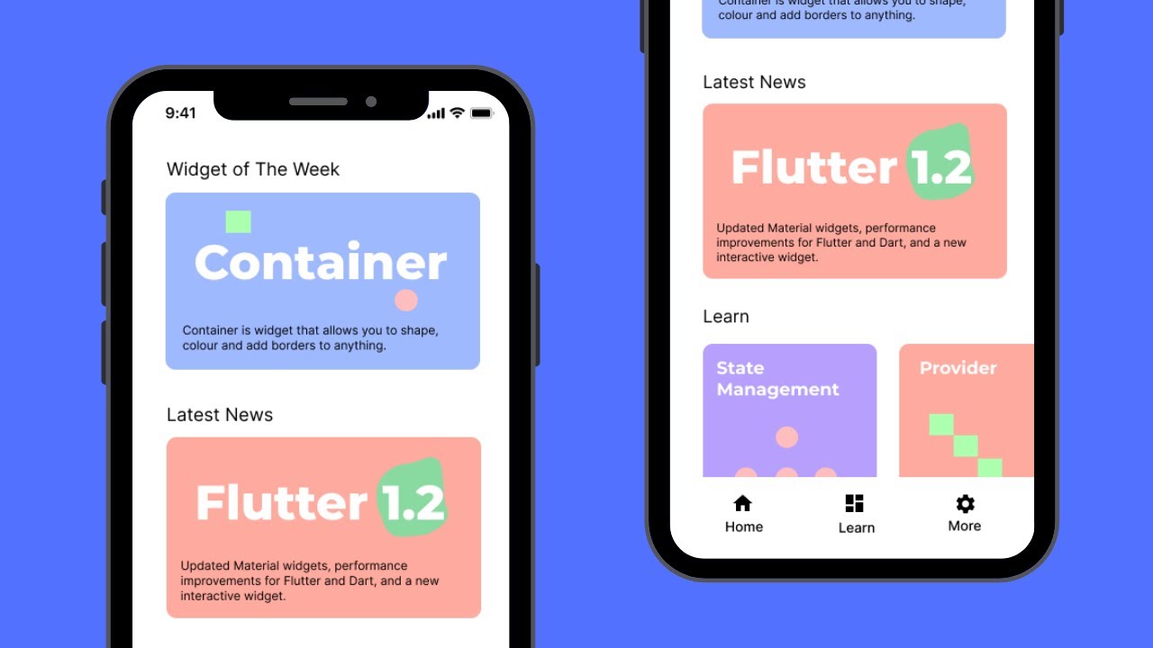 Creating Learn Flutter App | UI Design #1