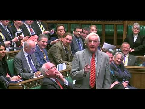 Dennis Skinner kicked out of Commons for Cameron jibe