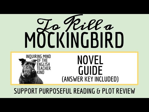 To Kill A Mockingbird Novel Study Guide With Answer Key For High School
