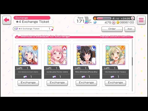 BangDream! [EN] - Miracle Ticket + Training, Practicing, Episodes and Costumes