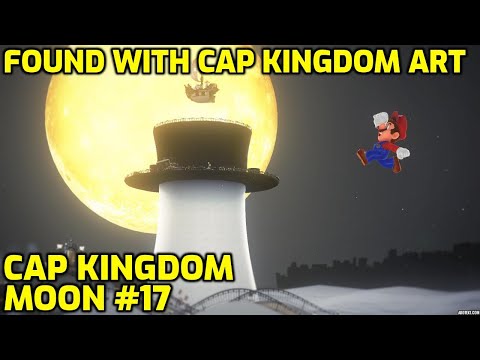 Super Mario Odyssey - Cap Kingdom Moon #17 - Found with Cap Kingdom Art
