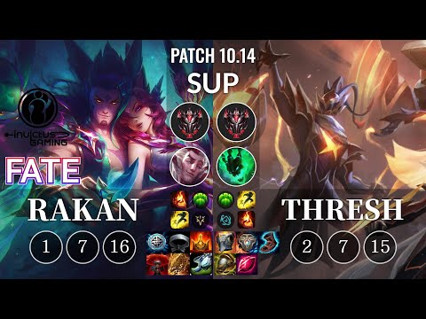 IG Fate Rakan vs Thresh Sup - KR Patch 10.14