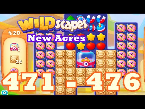 Wildscapes: New Acres Level 471 - 476 HD | 3 match | android | 472 | 473 | 474 | 475【GameGo Game】