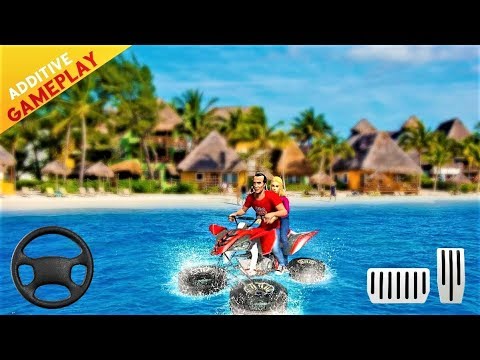 ATV Taxi Sim / SEA WAYS / Pickup & Drop on Quad Bike / Quad Bike Racing /Android Gameplay - HD