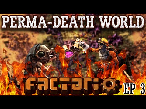 Fighting for Some Breathing Room | FACTORIO: PERMA-DEATHWORLD - Ep 3