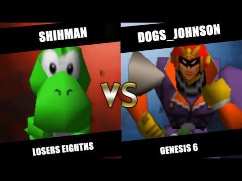 G6 - Shihman (Yoshi) Vs. Dogs_Johnson (Captain Falcon, Yoshi) - SSB64 Losers Eighths