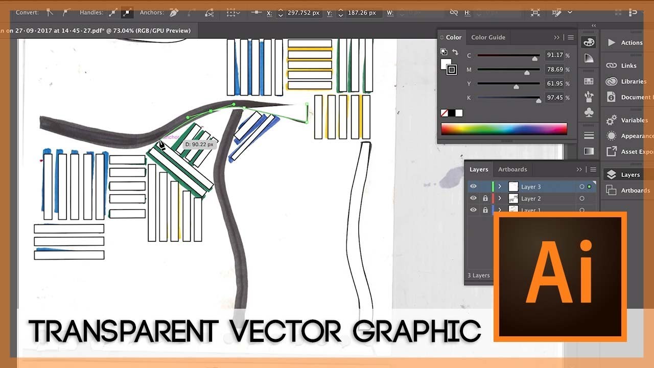 How To: Create a transparent Vector Graphic from a hand-drawn scan using Adobe Illustrator