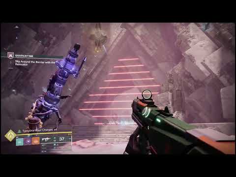 Destiny 2 Edge of Fate Slip Around Barrier with Relocator Quarantine Mission