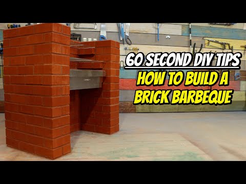 60 Second DIY Tips - How To Build A Brick Barbecue