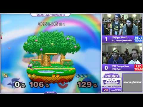 Pound 2016 Doubles - DoH & Tempo | Axe Vs. Tempo | Westballz & Spy | MacD SSBM LQ - Smash Melee