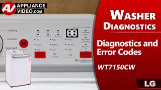 LG Washer: Diagnostic Mode, Error Fault Codes, Troubleshooting by Factory Technician