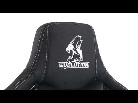 Игровое кресло Evolution Nomad (черный/белый)
