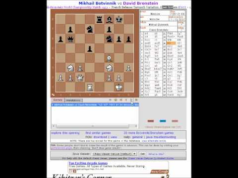 Mikhail Botvinnik vs David Bronstein World Chess Championship Match 1951, Games 1-5 (Chessworld.net)