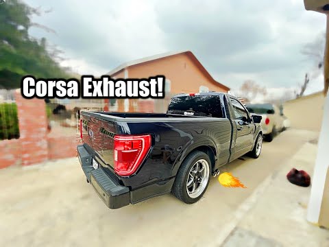 $1000 CORSA EXHAUST ON 22-F150 INSTALL