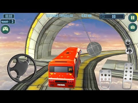 Impossible Extreme Bus Simulator King Game #Bus Stunt Racing #Driving Bus Uphill #Android Gameplay