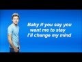 One Direction - Change my mind (Lyrics and Pictures)